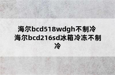 海尔bcd518wdgh不制冷 海尔bcd216sd冰箱冷冻不制冷